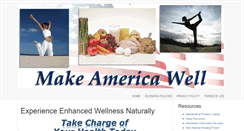 Desktop Screenshot of makeamericawell.com