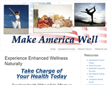 Tablet Screenshot of makeamericawell.com